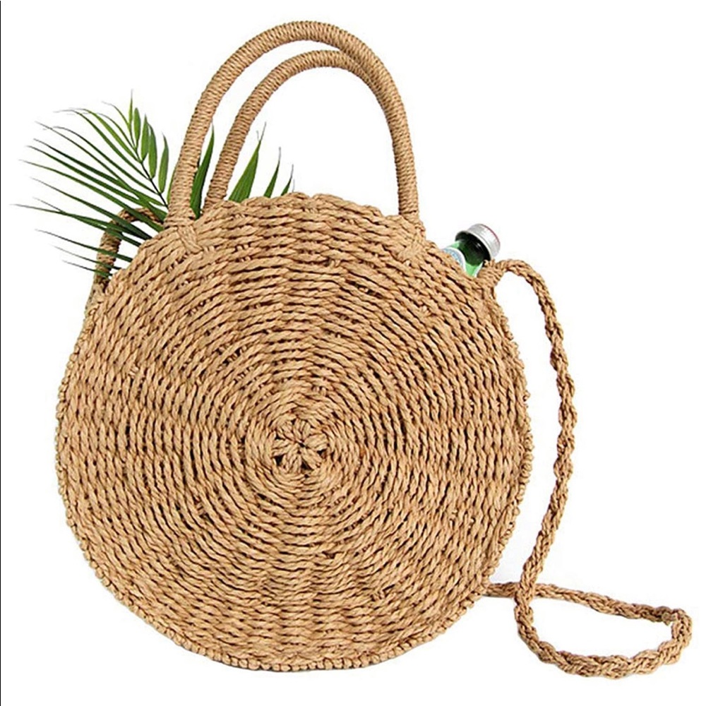 Straw Crossbody Bag Women Weave Shoulder B…